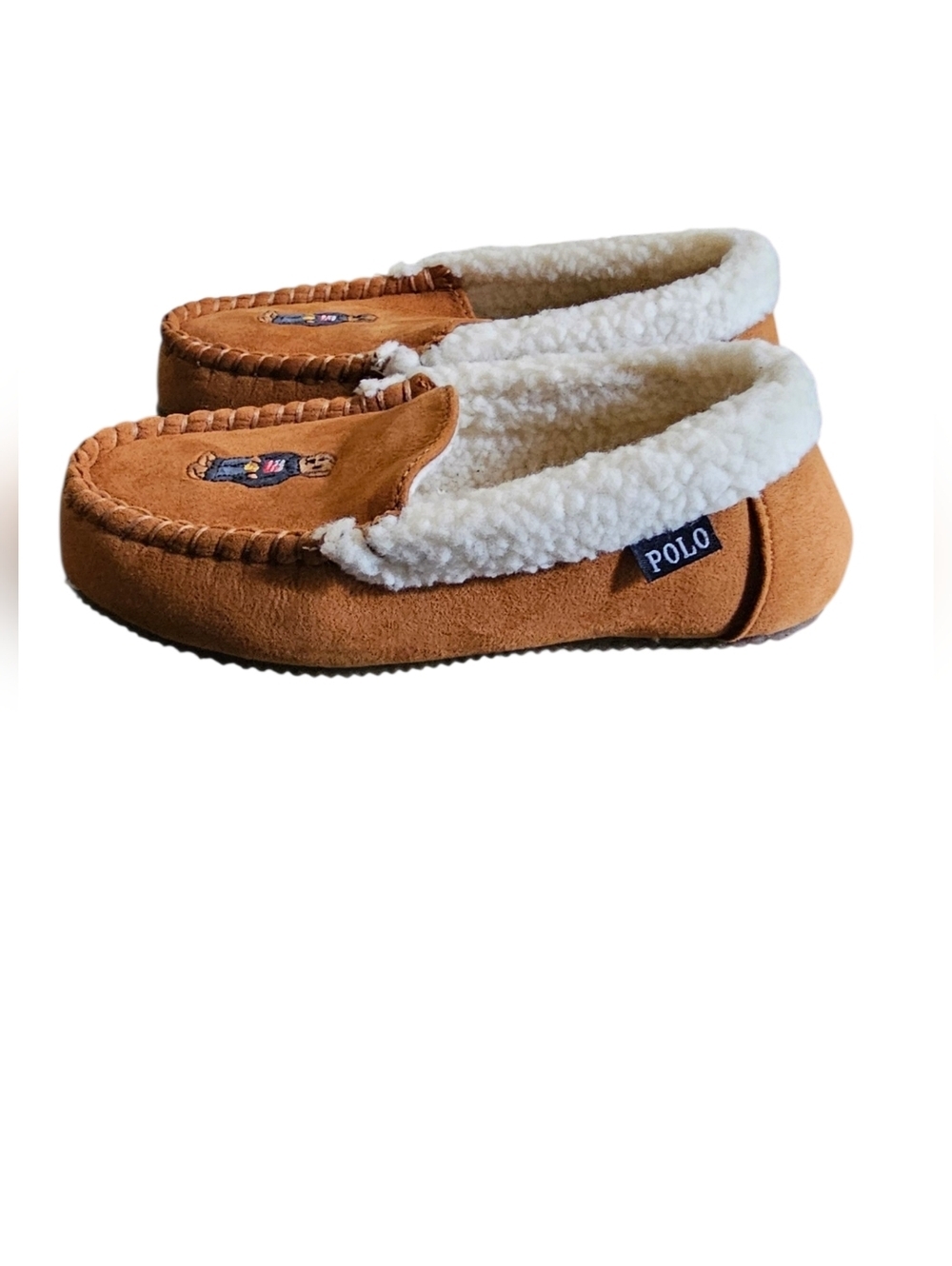 Polo Bear Faux-Shearling Kids Slipper - Picture 3 of 3